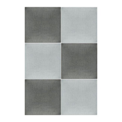 Polstret vægpanel Stegu Mollis kvadrat 30 x 30 cm sølv