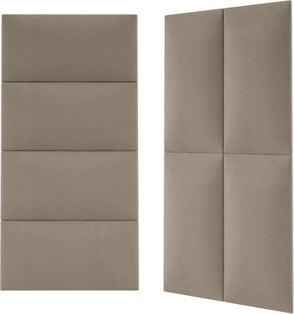 Polstret vægpanel Stegu Mollis MV09 rektangel 60 x 30 cm beige