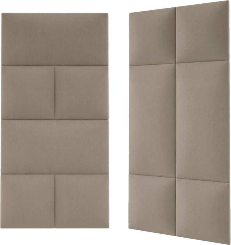 Polstret vægpanel Stegu Mollis MV09 rektangel 60 x 30 cm beige