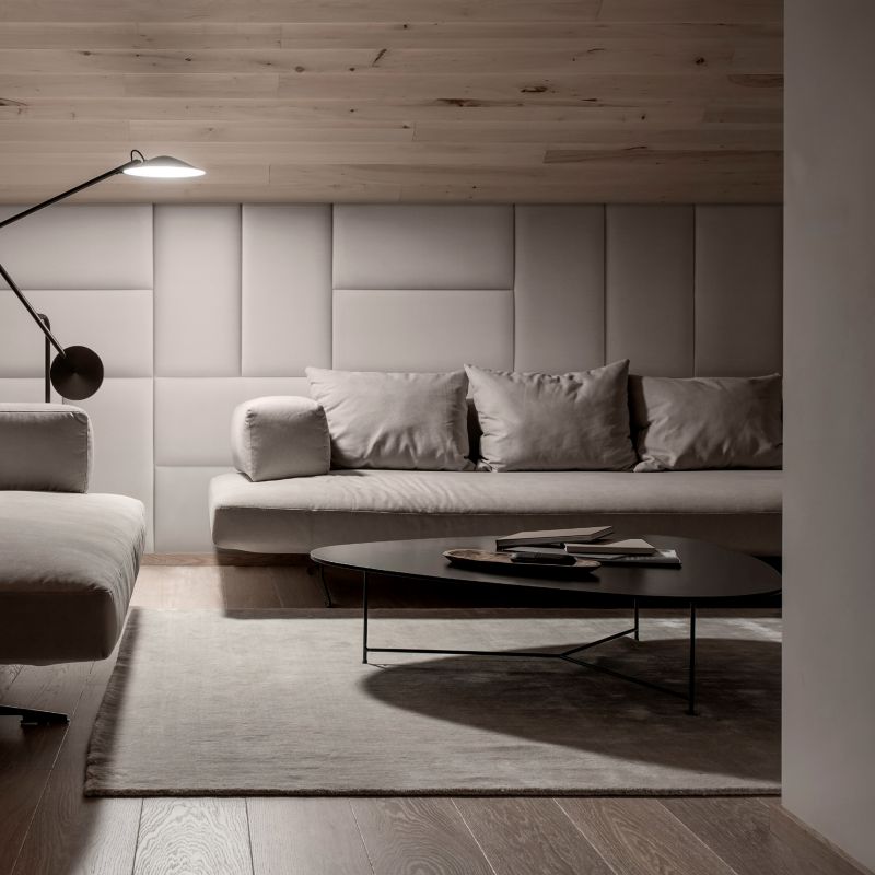 Polstret vægpanel Stegu Mollis MV09 rektangel 60 x 30 cm beige
