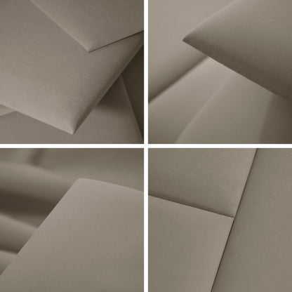 Polstret vægpanel Stegu Mollis MV09 rektangel 60 x 30 cm beige