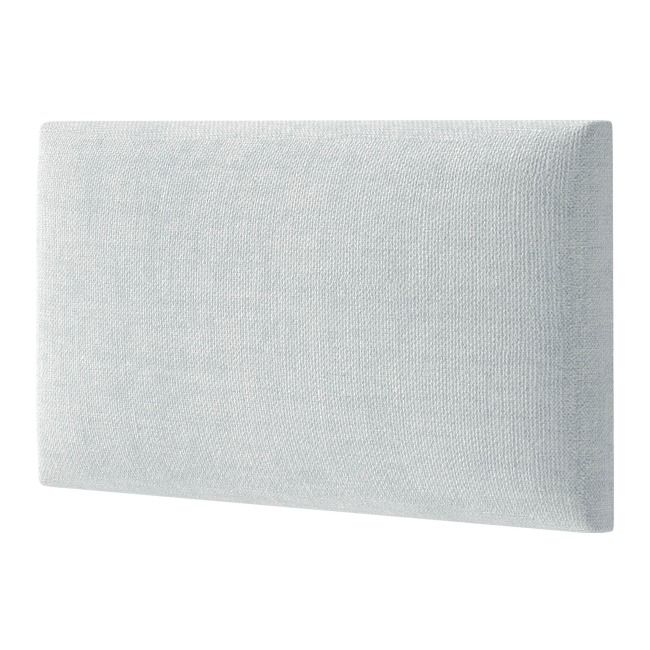 Polstret vægpanel Stegu Mollis rektangel 30 x 15 cm sølv