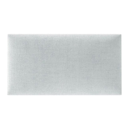 Polstret vægpanel Stegu Mollis rektangel 30 x 15 cm sølv