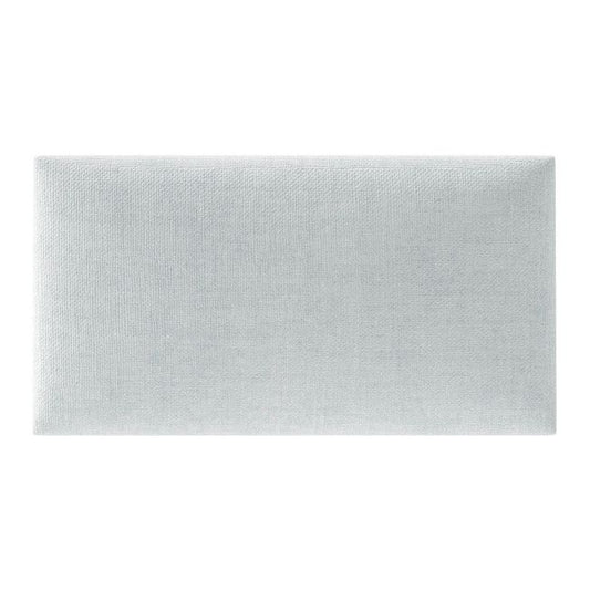 Polstret vægpanel Stegu Mollis rektangel 30 x 15 cm sølv