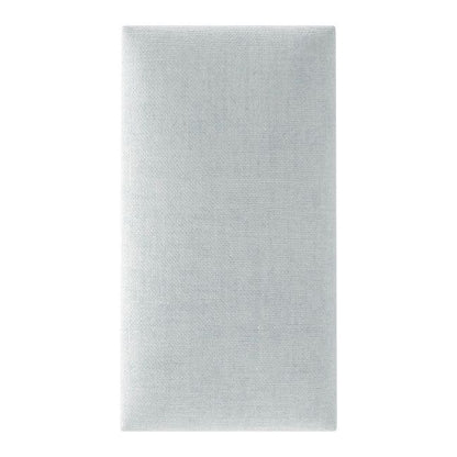 Polstret vægpanel Stegu Mollis rektangel 30 x 15 cm sølv