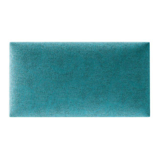 Stegu Mollis polstret vægpanel rektangulær 30 x 15 cm turkis