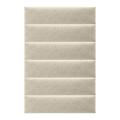 Polstret vægpanel Stegu Mollis rektangulær 60 x 15 cm sandfarvet
