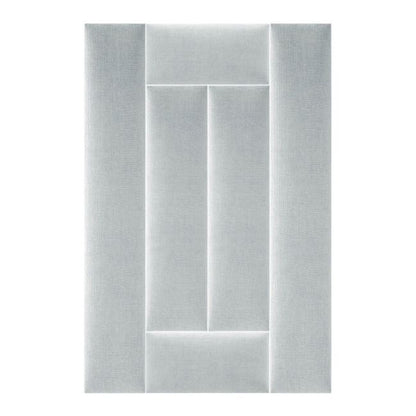 Stegu Mollis polstret vægpanel rektangulær 60 x 15 cm sølv