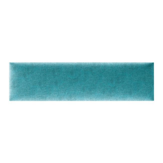 Polstret vægpanel Stegu Mollis rektangulær 60 x 15 cm turkis