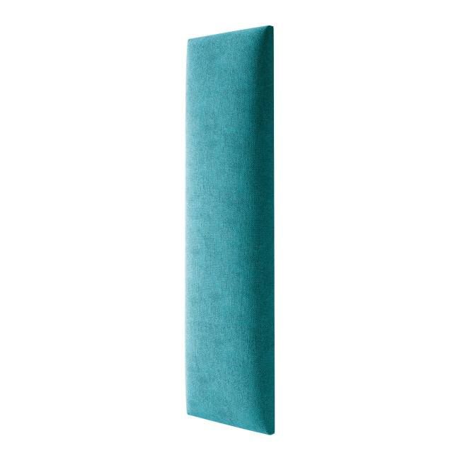 Polstret vægpanel Stegu Mollis rektangulær 60 x 15 cm turkis