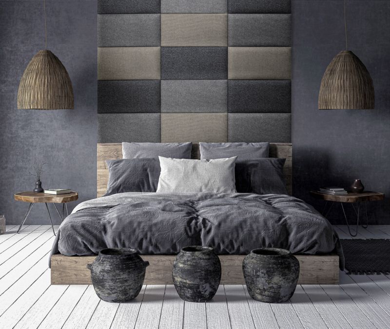 Stegu Mollis polstret vægpanel rektangulær 60 x 30 cm beige