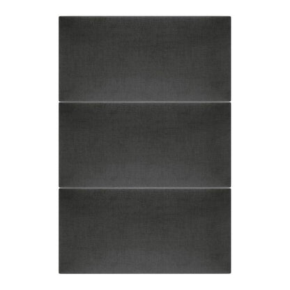 Polstret vægpanel Stegu Mollis rektangulær 60 x 30 cm grafit