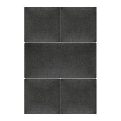 Polstret vægpanel Stegu Mollis rektangulær 60 x 30 cm grafit
