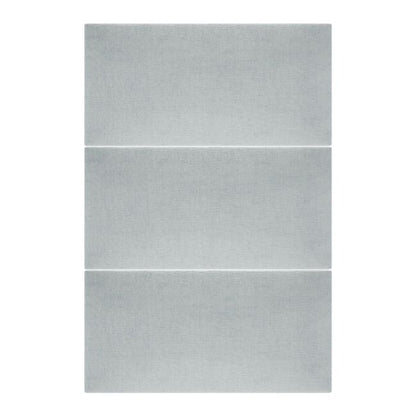 Stegu Mollis polstret vægpanel rektangulær 60 x 30 cm sølv