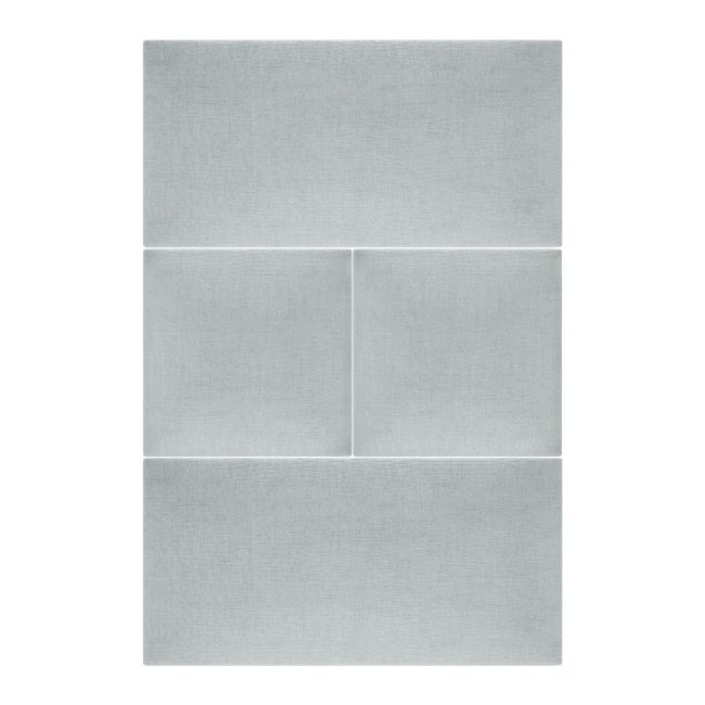 Stegu Mollis polstret vægpanel rektangulær 60 x 30 cm sølv