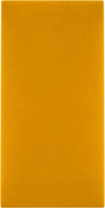 Polstret vægpanel Stegu Mollis rektangel 60 x 30 cm gul