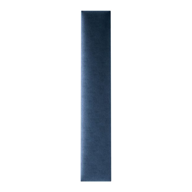 Polstret vægpanel Stegu Mollis rektangulær 90 x 15 cm i marineblå