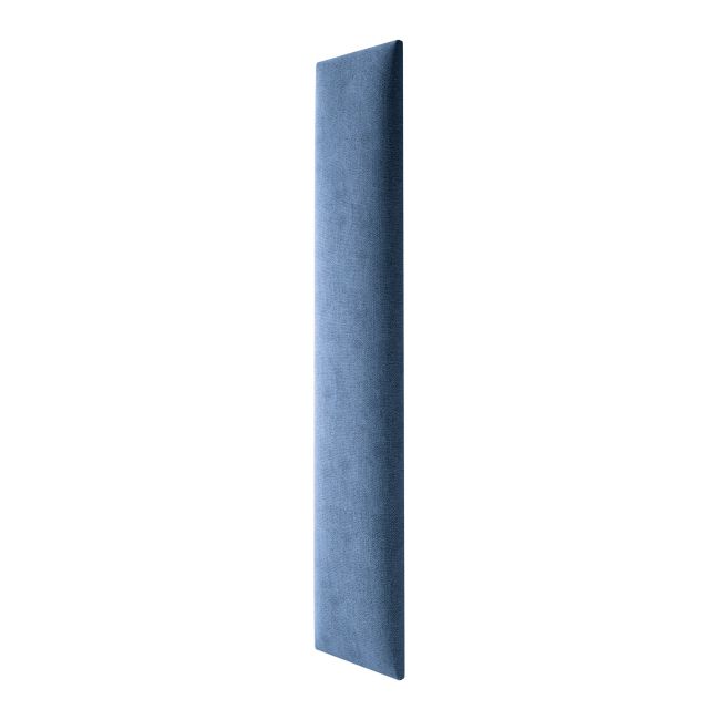 Polstret vægpanel Stegu Mollis rektangulær 90 x 15 cm i marineblå