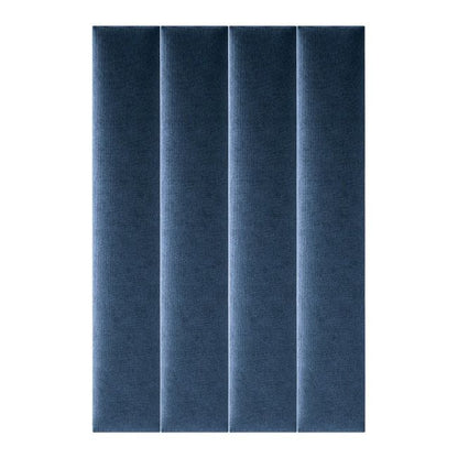 Polstret vægpanel Stegu Mollis rektangulær 90 x 15 cm i marineblå