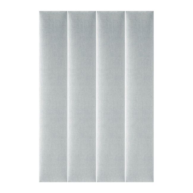 Stegu Mollis polstret vægpanel rektangulær 90 x 15 cm sølv