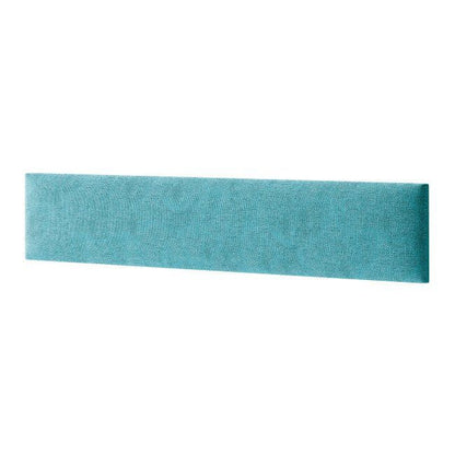 Polstret vægpanel Stegu Mollis rektangulær 90 x 15 cm turkis