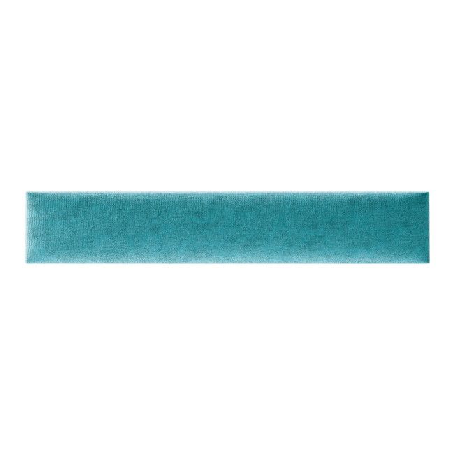 Polstret vægpanel Stegu Mollis rektangulær 90 x 15 cm turkis