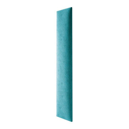 Polstret vægpanel Stegu Mollis rektangulær 90 x 15 cm turkis