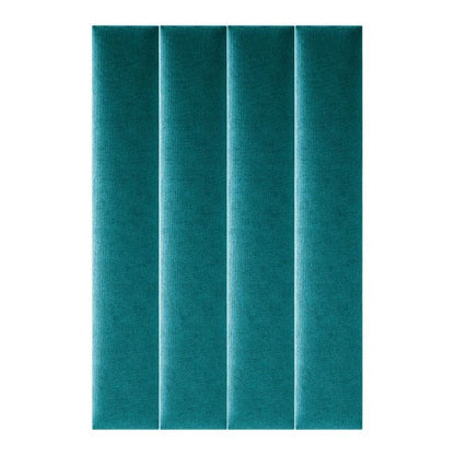 Polstret vægpanel Stegu Mollis rektangulær 90 x 15 cm turkis
