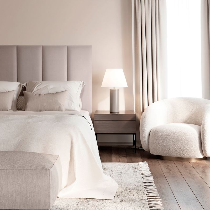 Stegu Mollis polstret vægpanel rektangulær 90 x 30 cm beige