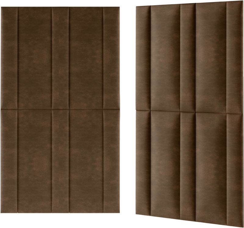 Stegu Mollis polstret vægpanel rektangulær 90 x 30 cm mørkebrun