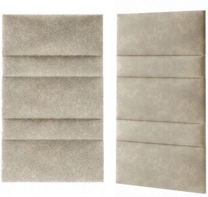 Polstret vægpanel Stegu Mollis rektangulær 90 x 30 cm lys brun