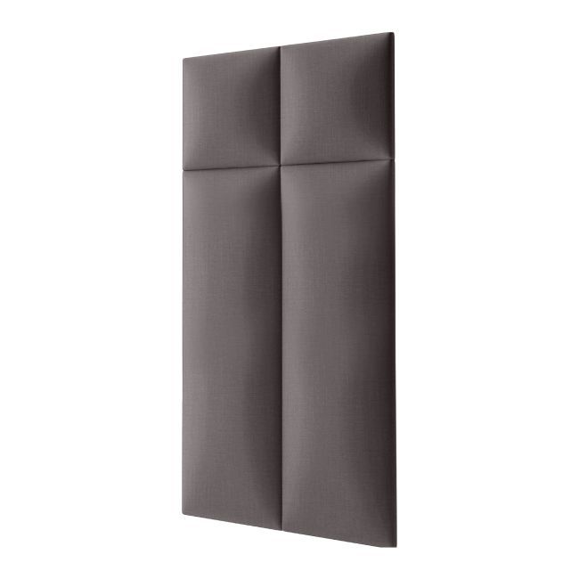 Polstret vægpanel Stegu Mollis rektangulær 90 x 30 cm grå