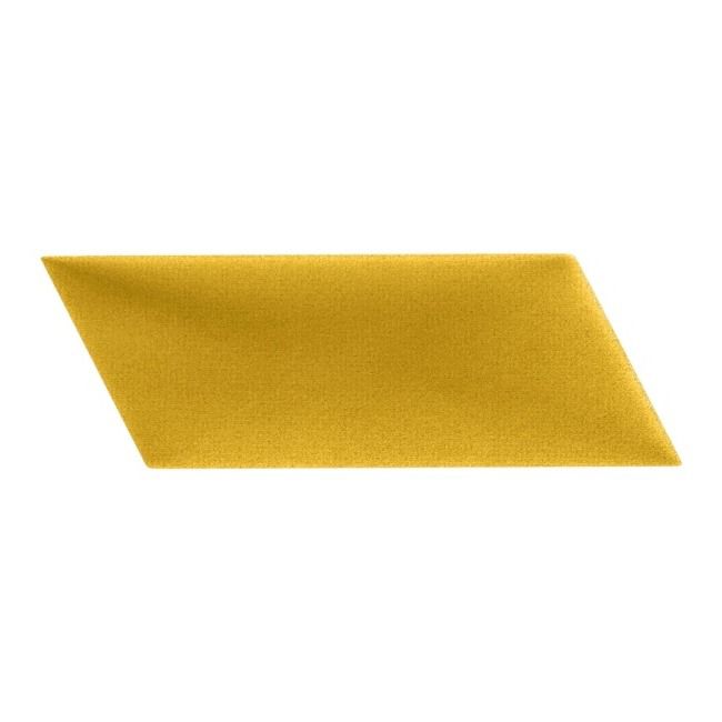 Polstret vægpanel Stegu Mollis parallelogram 15 x 30 cm gul L