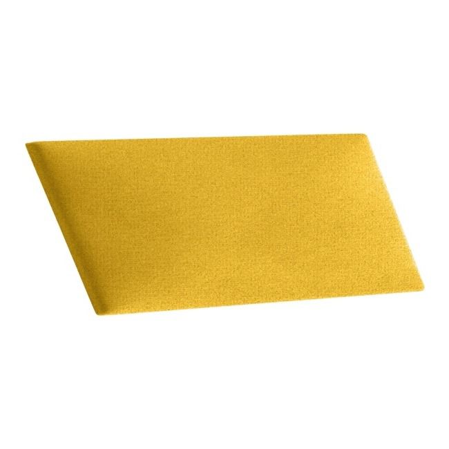 Polstret vægpanel Stegu Mollis parallelogram 15 x 30 cm gul L
