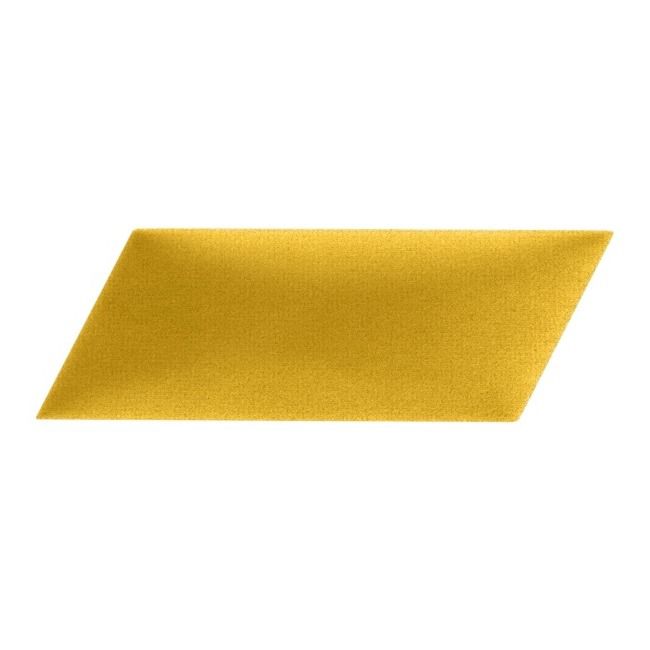 Polstret vægpanel Stegu Mollis parallelogram 15 x 30 cm gul P