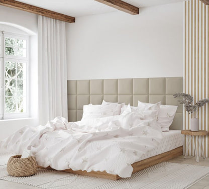 Polstret vægpanel Stegu Mollis SO30 kvadrat 30 x 30 cm beige