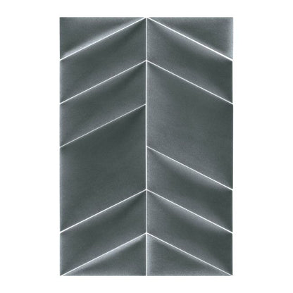 Polstret vægpanel Stegu Mollis trekanter 15 x 30 cm mørkegrå L