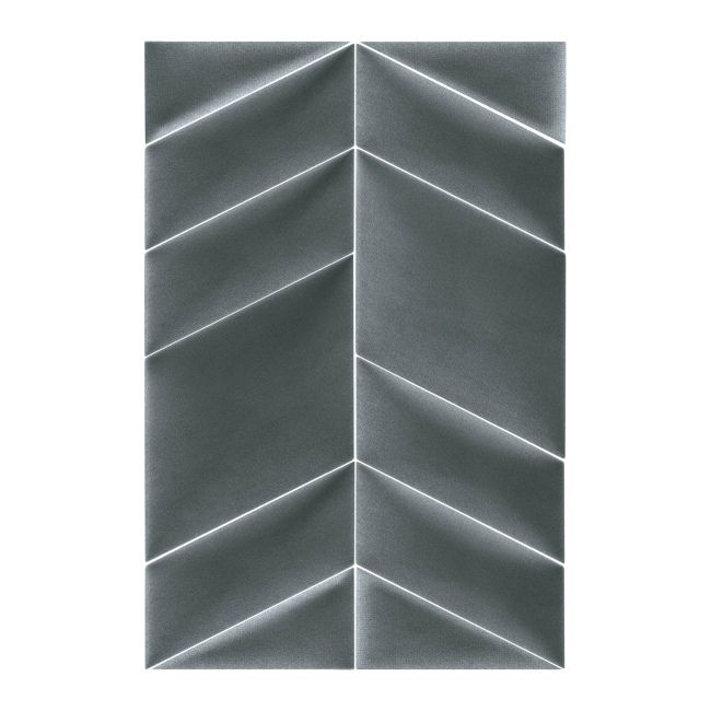 Polstret vægpanel Stegu Mollis trekanter 15 x 30 cm mørkegrå P 2 stk.