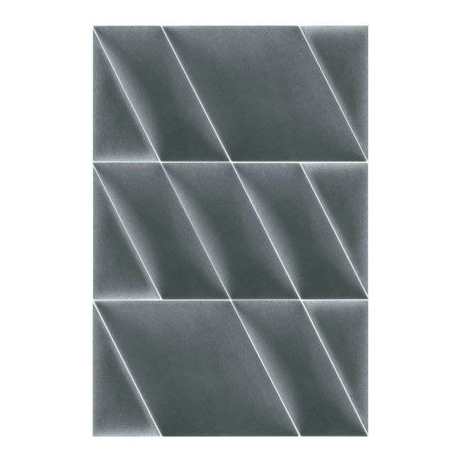 Polstret vægpanel Stegu Mollis trekanter 15 x 30 cm mørkegrå P 2 stk.
