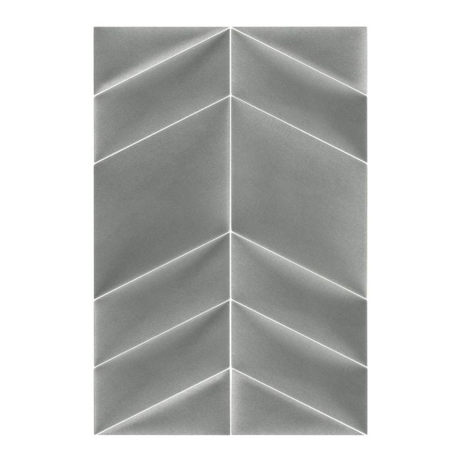 Polstret vægpanel Stegu Mollis trekanter 15 x 30 cm grå L
