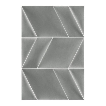 Polstret vægpanel Stegu Mollis trekanter 15 x 30 cm grå L