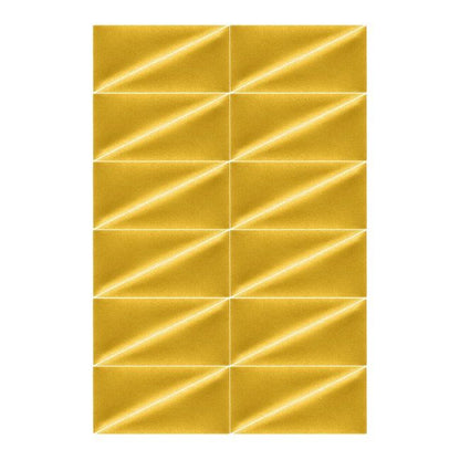 Polstret vægpanel Stegu Mollis trekanter 15 x 30 cm gul P