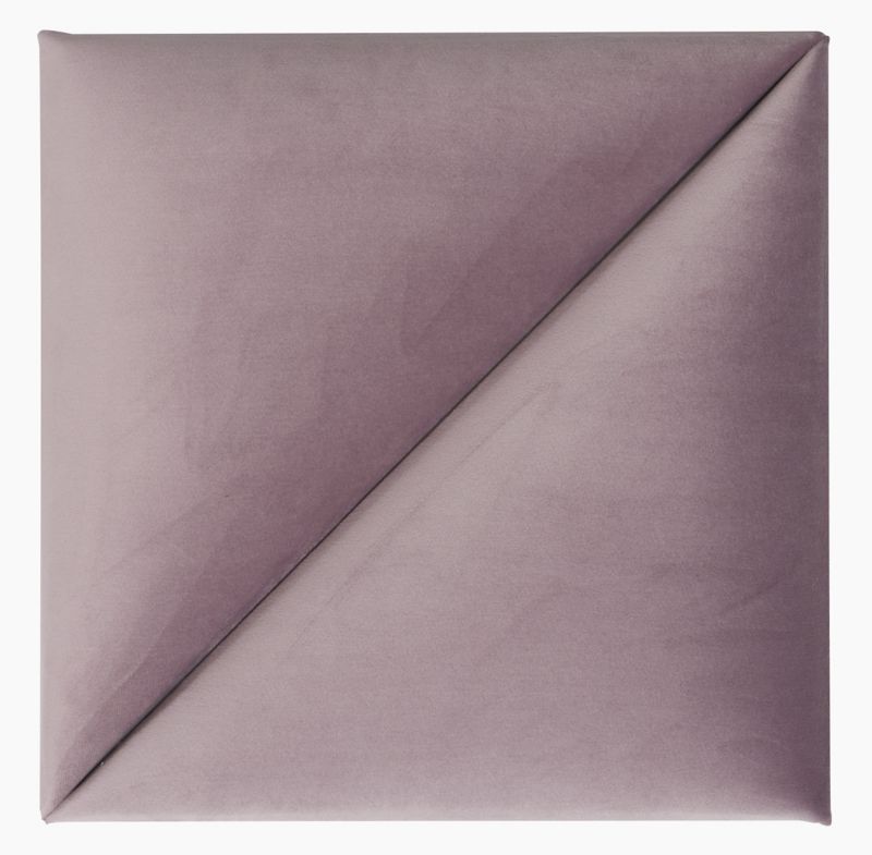 Polstret vægpanel Stegu Mollis trekanter 30 x 30 cm lavendel