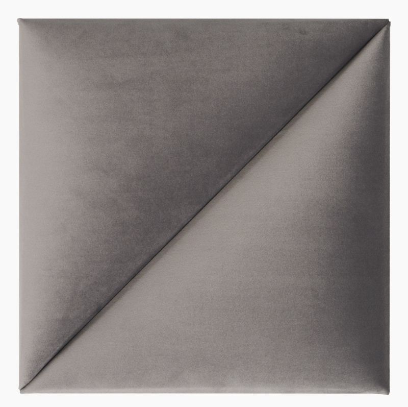 Polstret vægpanel Stegu Mollis trekanter 30 x 30 cm grå