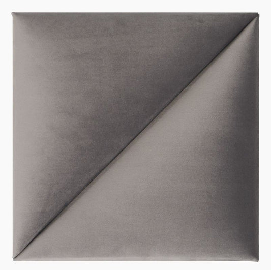 Polstret vægpanel Stegu Mollis trekanter 30 x 30 cm grå