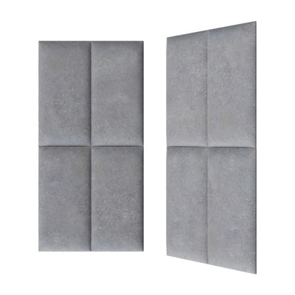 Polstret vægpanel Stegu Print 60 x 30 cm mørk beton
