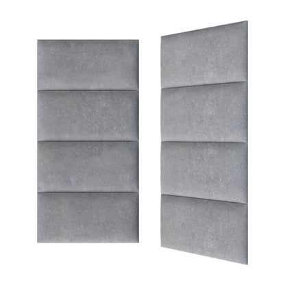 Polstret vægpanel Stegu Print 60 x 30 cm mørk beton