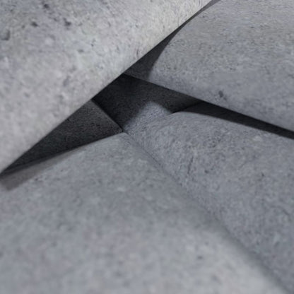 Polstret vægpanel Stegu Print 60 x 30 cm mørk beton