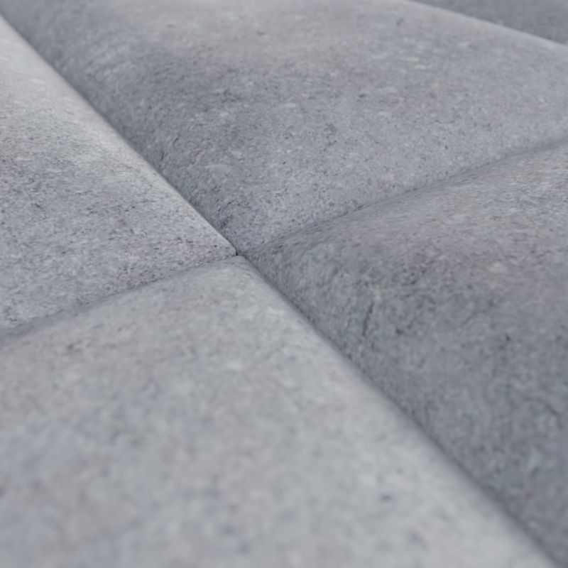 Polstret vægpanel Stegu Print 60 x 30 cm mørk beton