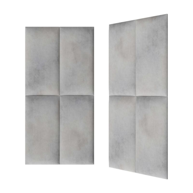 Polstret vægpanel Stegu Print 60 x 30 cm lys beton